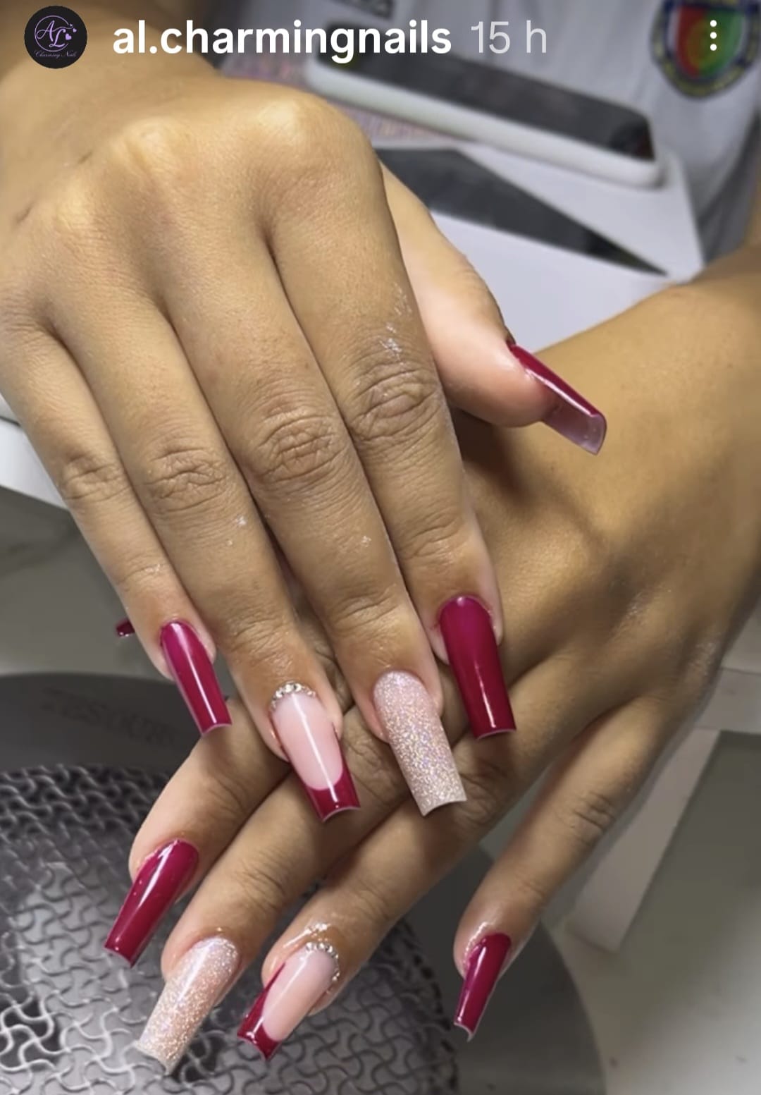 Vermelho Luxo com Glitter